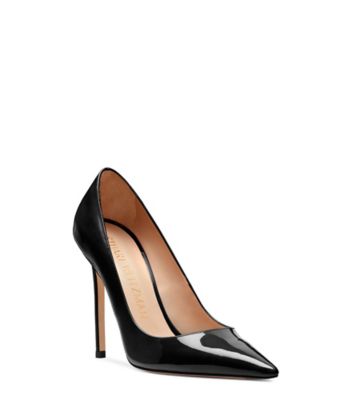 Stuart Weitzman,Stuart 110 Pump,Pump,Patent leather,Black,Side View