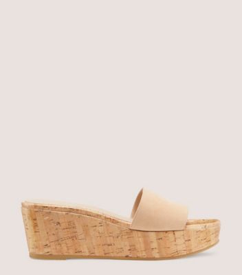 Beige hot sale cork wedges