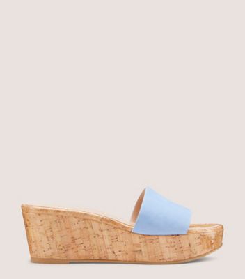 STUART WEITZMAN Summer suede wedge sandals