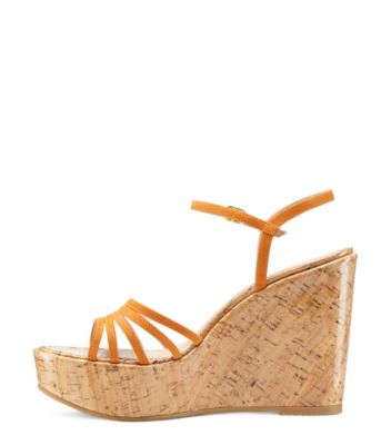 Stuart Weitzman,SOIREE STRAPPY WEDGE SANDAL,