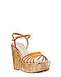 SOIREE STRAPPY WEDGE SANDAL, Honey, Product