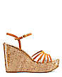 SOIREE STRAPPY WEDGE SANDAL, Honey, Product