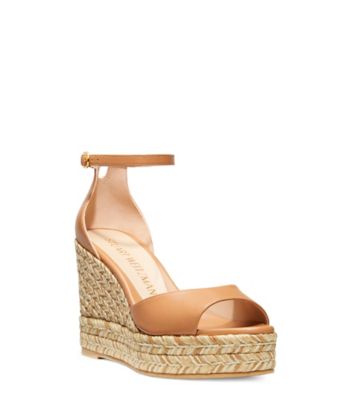 SANDALE ESPADRILLE À TALON COMPENSÉ NUDISTCURVE, Beige, Product