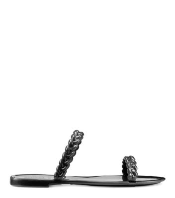 Stuart Weitzman,BRAIDA SAWYER JELLY SANDAL,,Front View