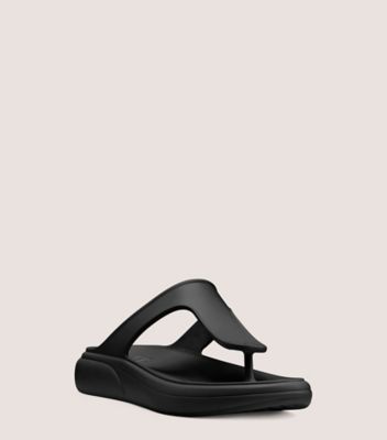 STUFLEX T-STRAP SLIDE SANDAL, Black, Product