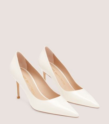 Stuart Weitzman,Stuart 85 Pump,Pump,Patent leather,Seashell