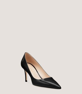 Stuart Weitzman Women's Stuart 75 Patent Leather Pumps - Adobe - Size 9