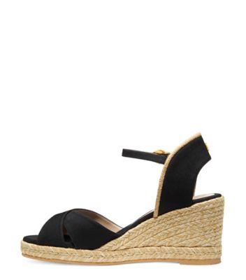 ESPADRILLE À TALON COMPENSÉ MIRELA, Noir, Product