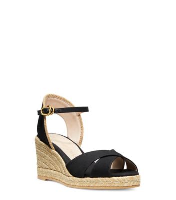 ESPADRILLE À TALON COMPENSÉ MIRELA, Noir, Product