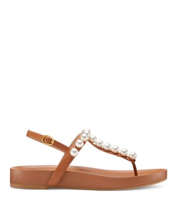 Sandale estivale avec perles Goldie, Beige, ProductTile