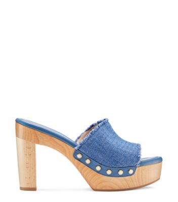 PEARL CLOG 85 SANDAL, Washed blue, Product