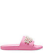 Stuart Weitzman,Goldie Pool Slide Sandal,Slide,Leather,India Pink,Front View