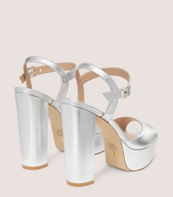 Metallic on sale platform sandals