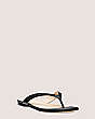 Stuart Weitzman,Align Slide Sandal,Slide,Leather,Black,Side View
