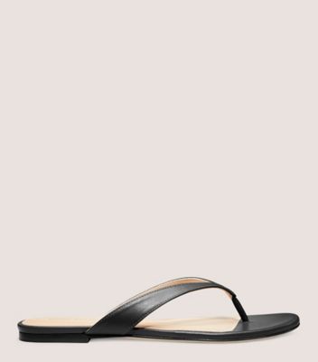 Stuart Weitzman,ALIGN SLIDE SANDAL,Black,Front View