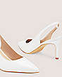 Stuart Weitzman,Dancer 75 Slingback Pump,Pump,Smooth Leather,White,Detailed View