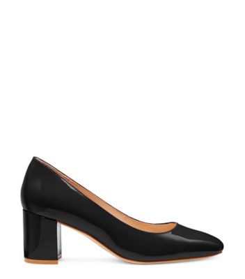 Stuart Weitzman,Escarpin Holly 60,Pump,Cuir verni,Noir