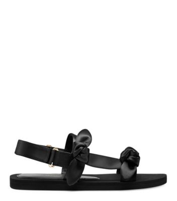 Stuart Weitzman,Sandale de sport Bandeau,Sandal,Satin,Noir