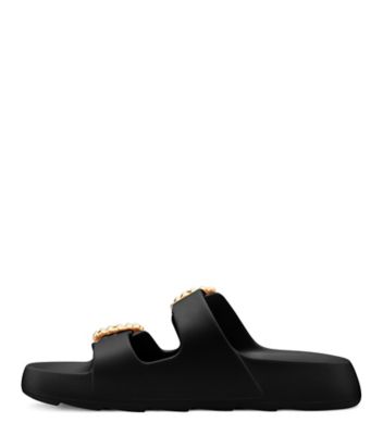 Stuart Weitzman,PEARL BUCKLE SLIDE,