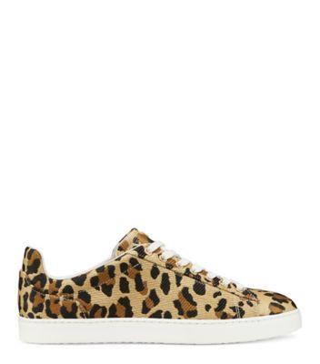 Stuart Weitzman,Livvy Sneaker,Sneaker,Leopard raffia,Tan,Front View