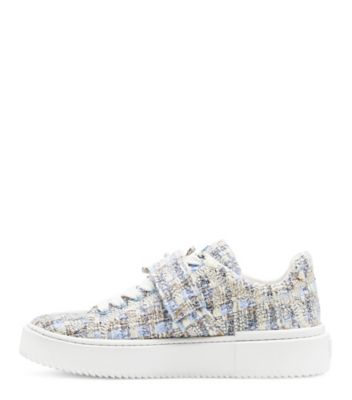 Stuart Weitzman,SW Shine Buckle Sneaker,Sneaker,Tweed,Sky