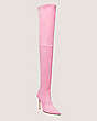 Stuart Weitzman,Ultrastuart 110 Stretch Boot,Boot,Stretch suede,India Pink,Side View