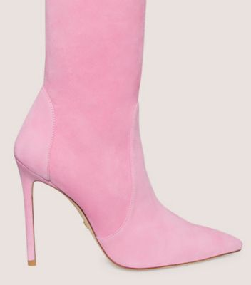 Stuart Weitzman,Ultrastuart 110 Stretch Boot,Boot,Stretch suede,India Pink