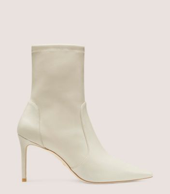 Stuart weitzman cheap white ankle boots