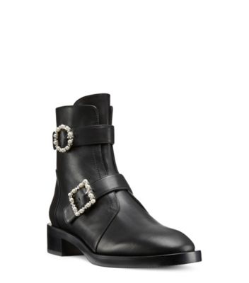 Rumor open toe on sale side buckle bootie