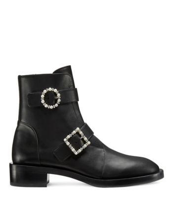 Bottines à outlet perles