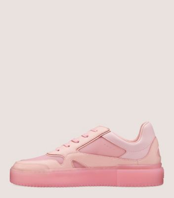 Stuart Weitzman,Brooklyn Sneaker,Sneaker,Leather,Cotton Candy