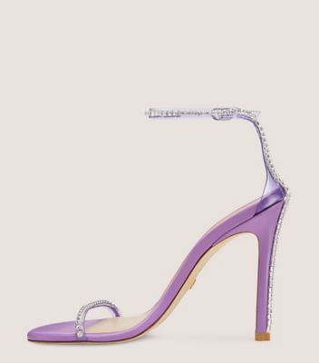 Stuart Weitzman,Sandale Nudistglam 110,Sandal,PVC et cristal,Glycine/Amatista/Clair