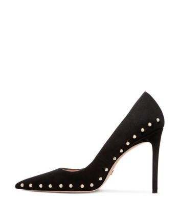 Stuart Weitzman,Stuart Pearl 100 Pump,Pump,Suede,Black