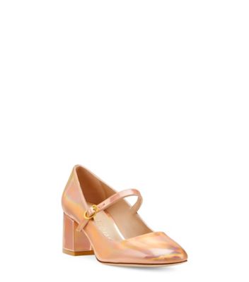 Stuart Weitzman,Stuart Mj 60 Pump,Pump,Hologram specchio,Rose Gold,Side View