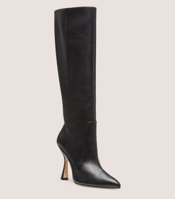 Stuart Weitzman,PARTON 100 BOOT,Black,Side View