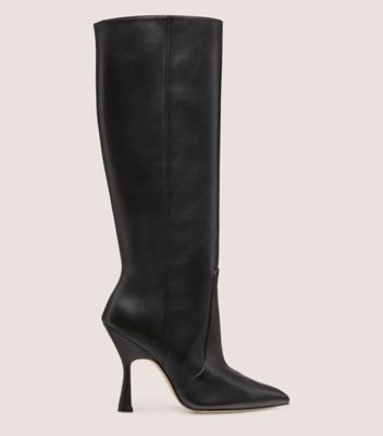 Stuart Weitzman,PARTON 100 BOOT,Black,Front View