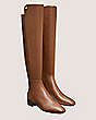 Stuart Weitzman,City Block Square-Toe Boot,Boot,Nappa leather,Coffee Brown,Angle View
