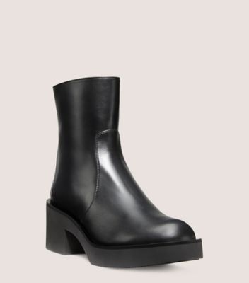 Stuart Weitzman,GOTHAM ZIP BOOTIE,,Side View