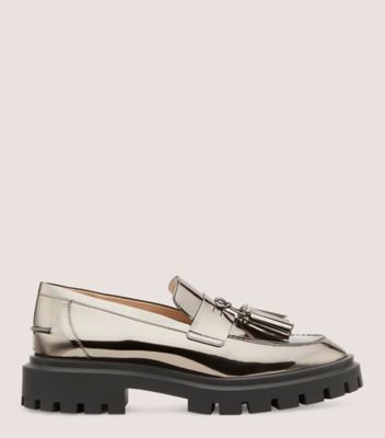 Stuart Weitzman,ULTRA LUG TASSEL LOAFER,,Front View