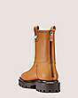 Stuart Weitzman,Pearly Moto Bootie,Bootie,Smooth Leather,Almond,Back View