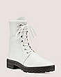 Stuart Weitzman,PEARLY COMBAT BOOTIE,Bootie,Smooth Leather,White,Side View