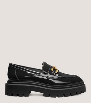 Stuart Weitzman,OWEN BUCKLE ULTRA LUG LOAFER,,Front View