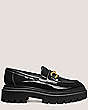 Stuart Weitzman,Owen Buckle Ultra Lug Loafer,Loafer,Patent leather,Black,Front View