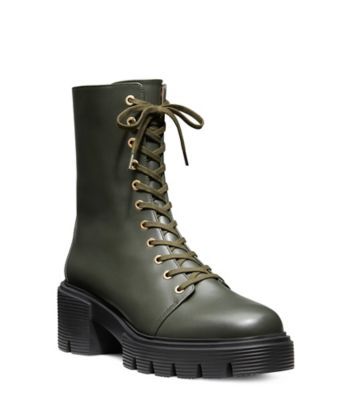 Stuart Weitzman,BOTTINE SOHO,Bootie,Cuir,Vert cargo