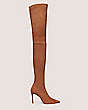 Stuart Weitzman,Ultrastuart 100 Stretch Boot,Boot,Stretch suede,Cappuccino,Front View
