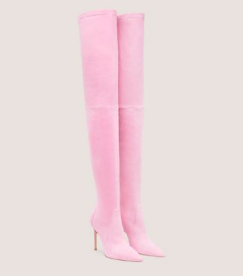 Stuart Weitzman,ULTRASTUART 100 STRETCH BOOT,Leather,Rubber,Boots,Day Party,