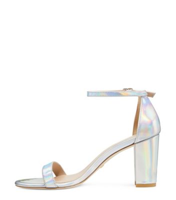 NEARLYNUDE STRAP SANDAL, Silver, Product