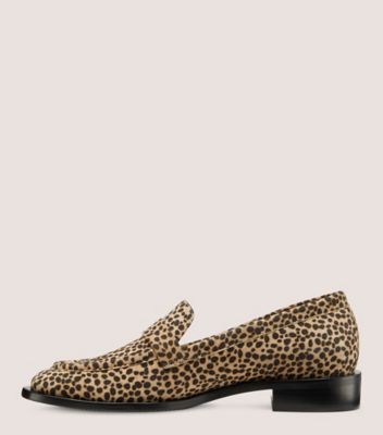 Stuart Weitzman,Palmer Sleek Loafer,Loafer,Cheetah suede,Cheetah