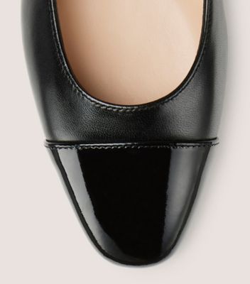 Black flats with store pearls