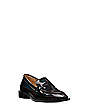 Stuart Weitzman,Palmer Sleek Loafer,Iridescent patent leather,Black,Side View